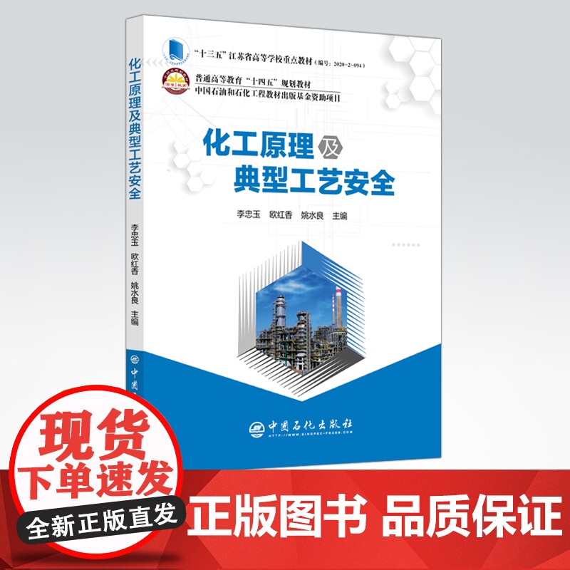 [店]化工原理及典型工艺安全 可作安全工程 化学工程 环境工程及相关工程类专业本专科生少学时化工原理教学用书 中国石高清大图