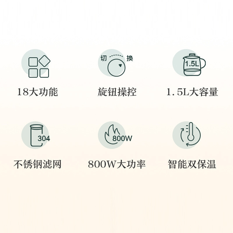 苏泊尔(SUPOR)养生壶 热水壶 煮茶器 煮茶壶 电水壶 恒温电热水壶 保温花茶壶 SW-15YJ35带滤网1.5L