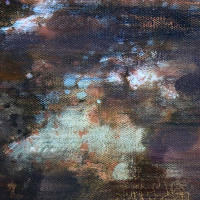 每涯艺术 江智聪《行空》NO.2 艺术家原创油画艺术品收藏 客厅卧室玄关餐厅办公室居家装饰 挂画