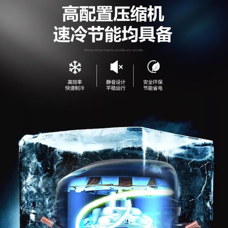 乐创饮料展示柜冷藏柜保鲜柜商用立式双开门柜冰柜大容量冰箱超市 双门直冷下机组