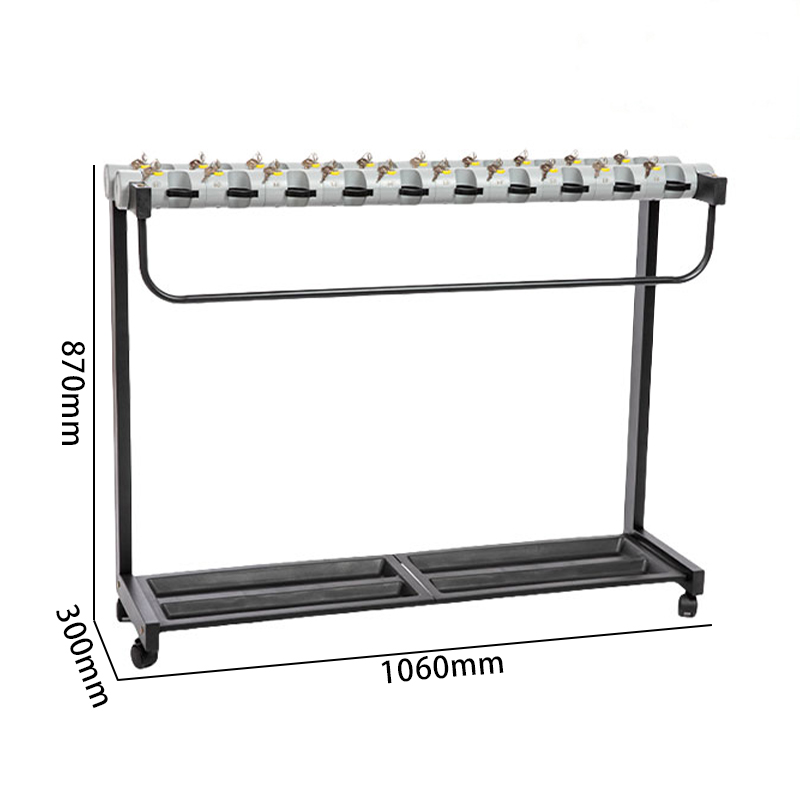 豫汉迎雨伞架带锁 20头带锁雨伞架1060*300*870mm个 默认