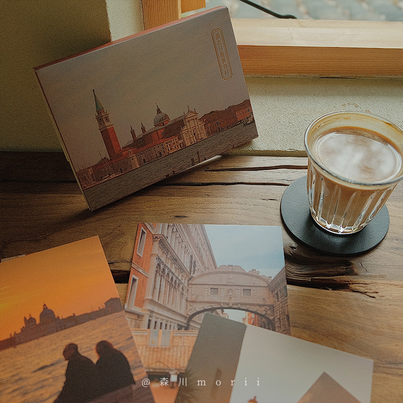 [正版]爱在日落黄昏时 摄影师@森川morii28张意大利的独特风光和人文摄影作品 文艺复古爱意浪漫出类艺术明信片创意高清大图