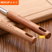 好厨夫（HOCUF）实木防烫手柄不锈钢厨具七件套 木柄不锈钢锅铲子炒菜汤勺漏勺漏铲锅铲套装厨房餐具工具