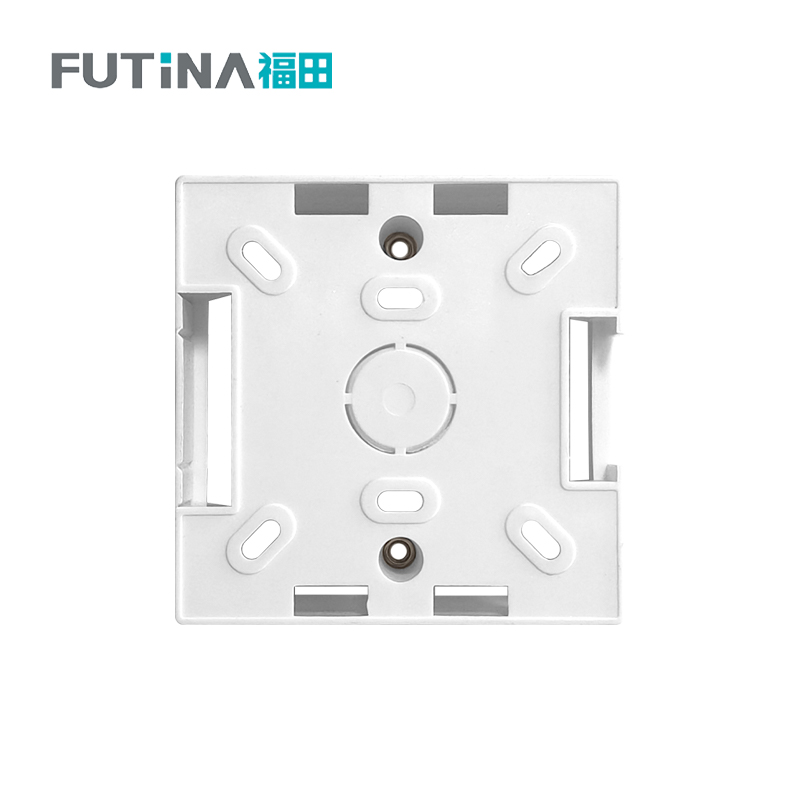 福田 明装底盒 开关插座接线盒电线盒子明装超薄布线盒 86型 单位:个高清大图