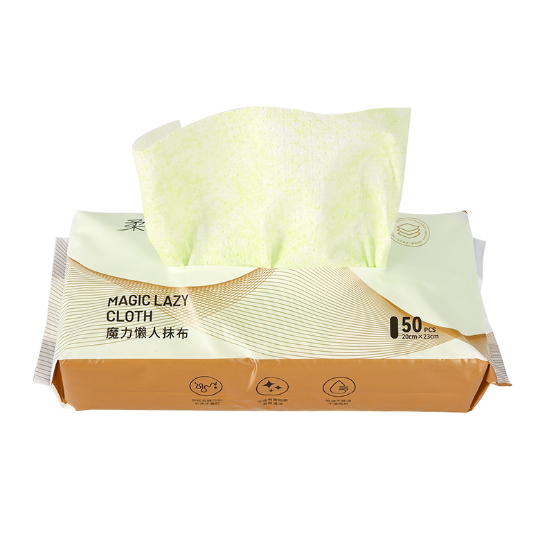 柔享(soft joy)一次性棉柔巾0532抽取式干湿两用抹布20*23cm 50片高清大图