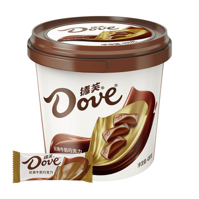 德芙丝滑牛奶巧克力480g桶装