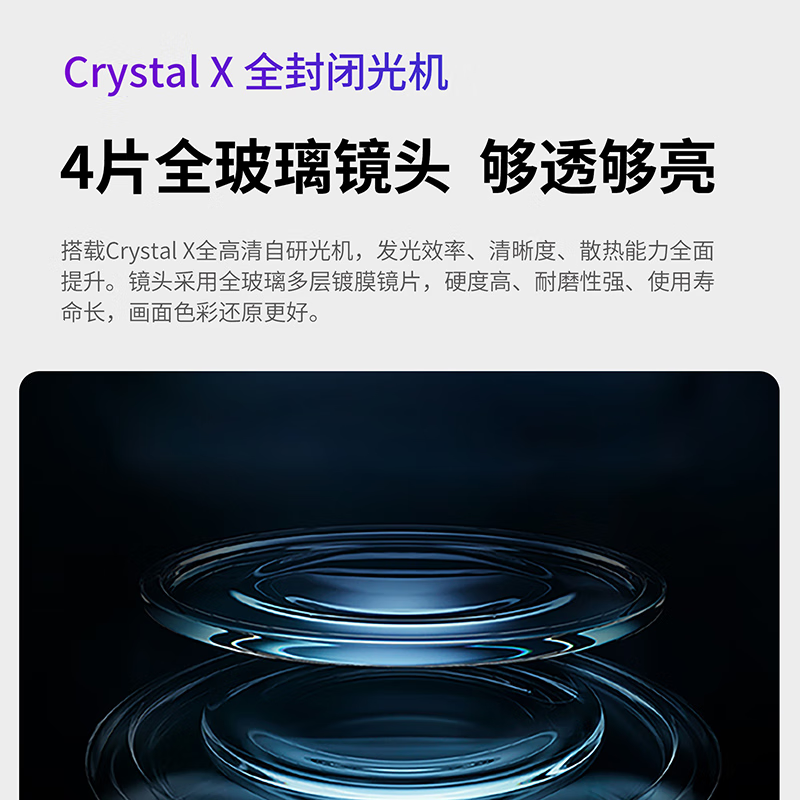 联想小新100GT投影仪家用投影机卧室游戏智能家庭影院手机投屏500CVIA 2+32G 1080P 自动校正智能避障
