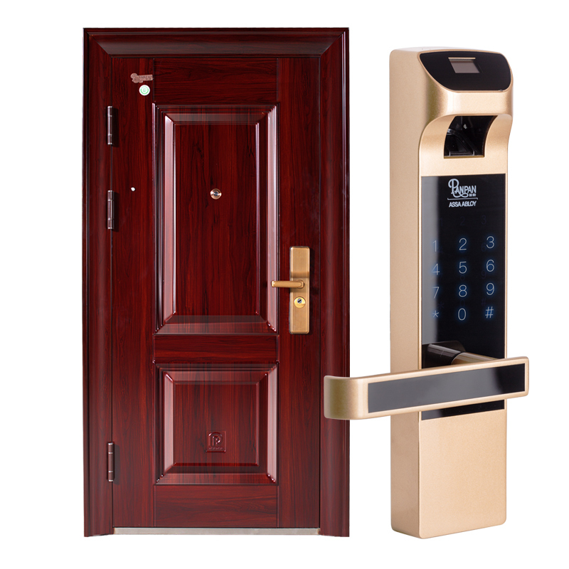 pan)盼盼防盗门甲级安全门家用防盗门进户门防盗子母门c级锁芯指纹锁