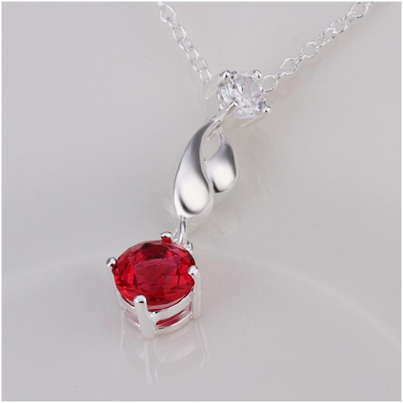 N496 Women Silver Necklace 镀925纯银女项链日韩版锁骨链潮人送女朋友七夕情人节礼物