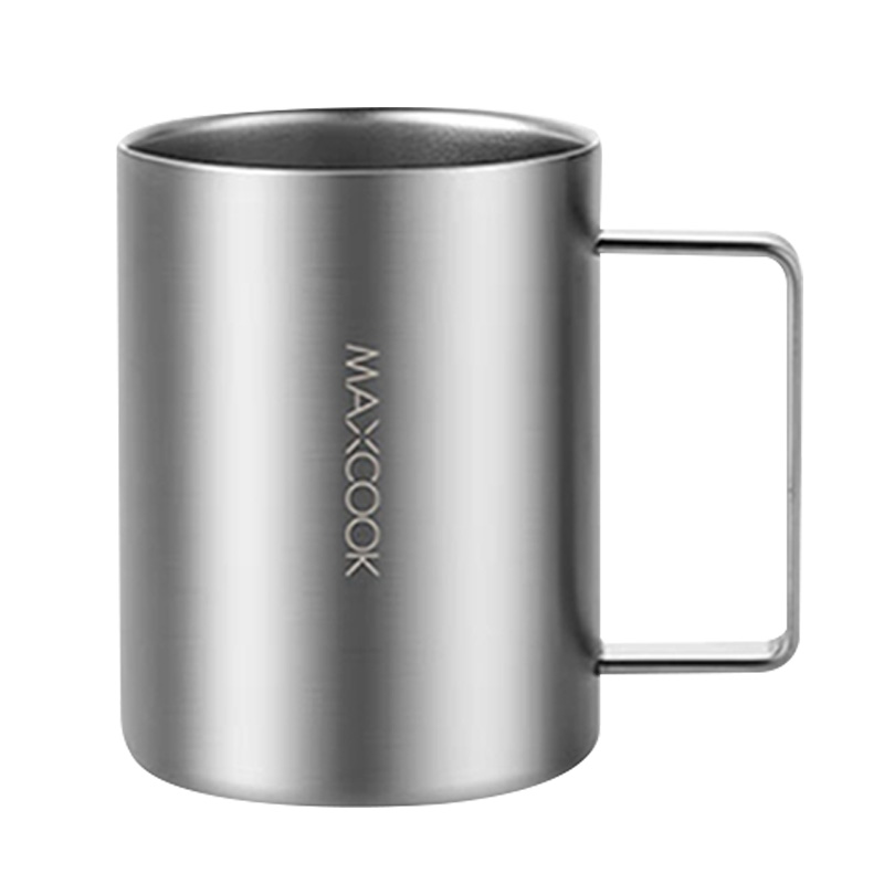 MAXCOOK马克杯500ml大容量双层防烫手感好MCB8869