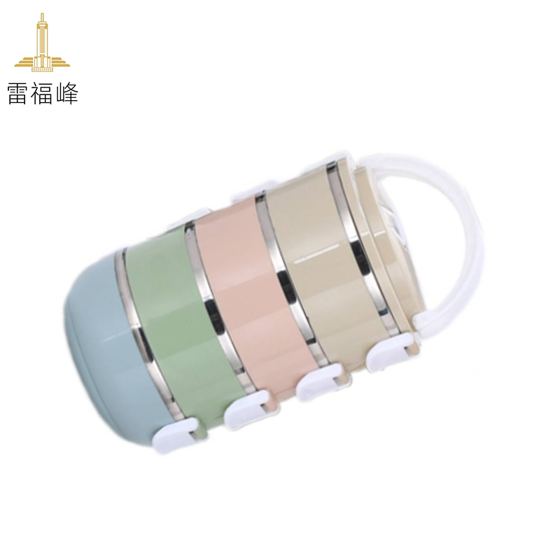 雷福峰 304饭盒圆形便当盒304四层/个高清大图