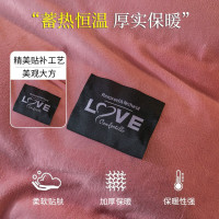 卡洛儿杜香牛奶绒四件套冬季加厚珊瑚绒床单被套罩双面绒纯色法兰绒床上用品