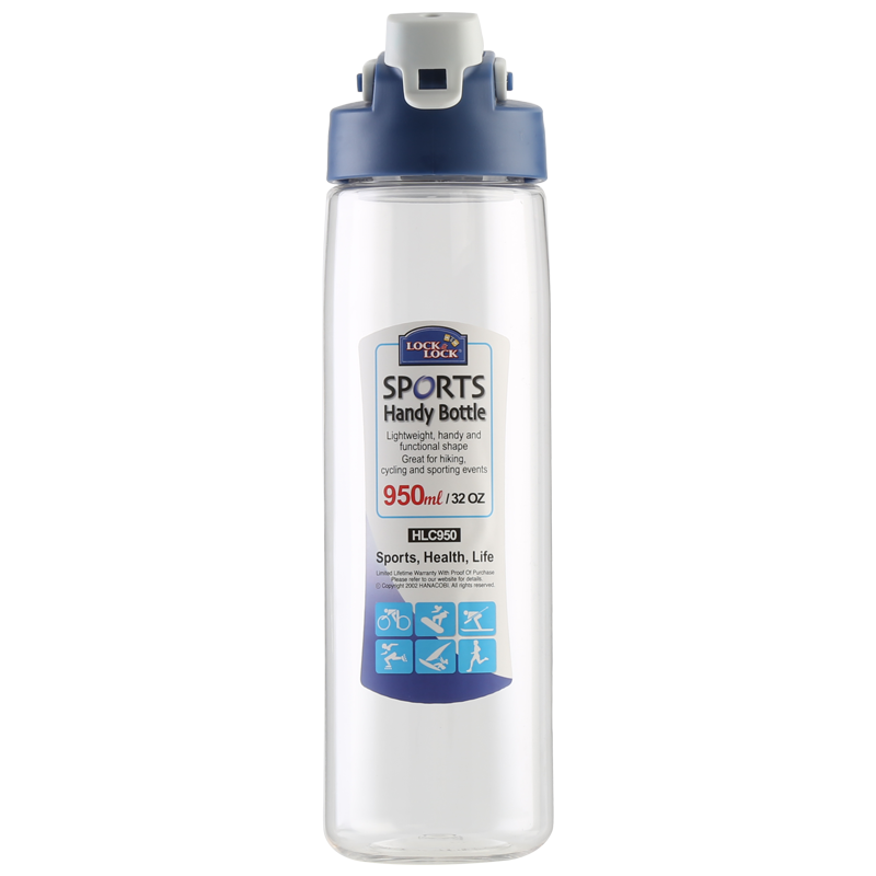 乐扣乐扣(lock&lock)塑料水杯运动杯 HLC950 透明950ml