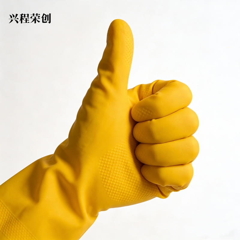 兴程荣创 加厚耐磨橡胶手套高清大图