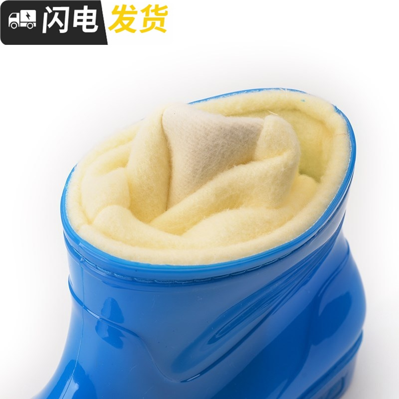 冬季雨鞋女加绒保暖防滑耐磨厚底雨靴加棉靴工作厨房鞋胶鞋套启如