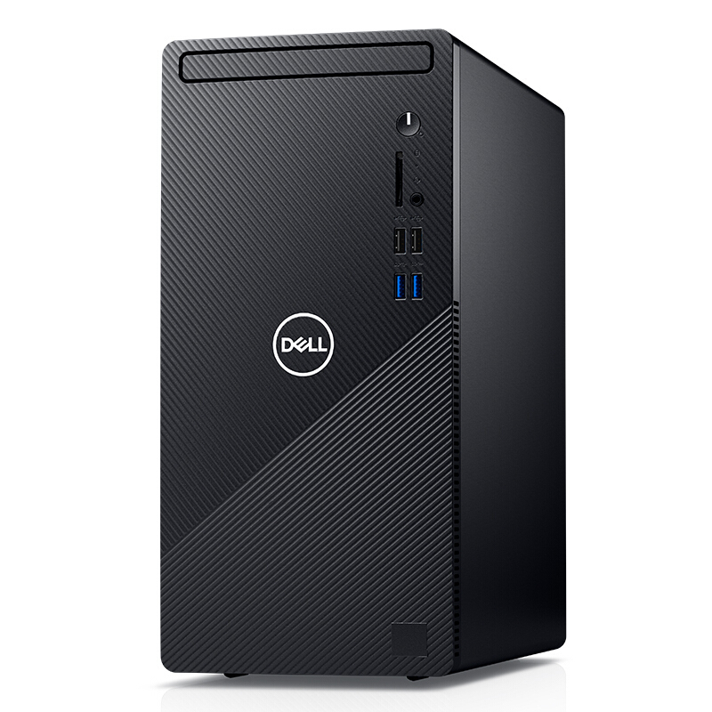 戴尔(DELL)Ins 3880-R13N8B台式电脑酷睿™i3高性能家用办公商务高效学习 灵越台式机电脑主机(i3-10100 8GB内存 256G SSD+1TB机械硬盘)