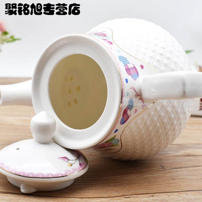 大号陶瓷凉水壶大容量带过滤泡茶壶咖啡壶酱醋油壶家用生活日用家居器皿水具水杯创意简约陶瓷冷水壶