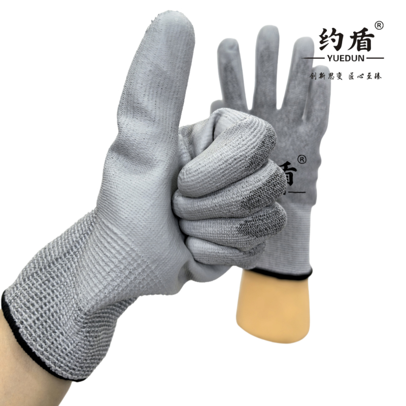 约盾 PU浸胶防划防切割手套 HPEL13004/双高清大图