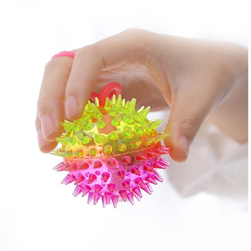 儿童魔术伸缩球玩具男孩宝宝女变形球弹力球百变收缩变大变小的球发光