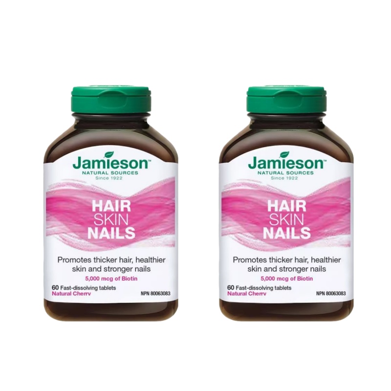 加拿大进口健美生Jamieson生物素B7维生素速溶片60片高含量 防脱密发 头发救星高清大图