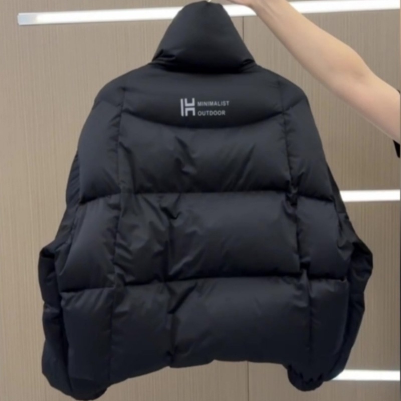2025年新款棉服女冬短款韩版个性不规则棉衣设计感宽松加厚棉袄潮高清大图