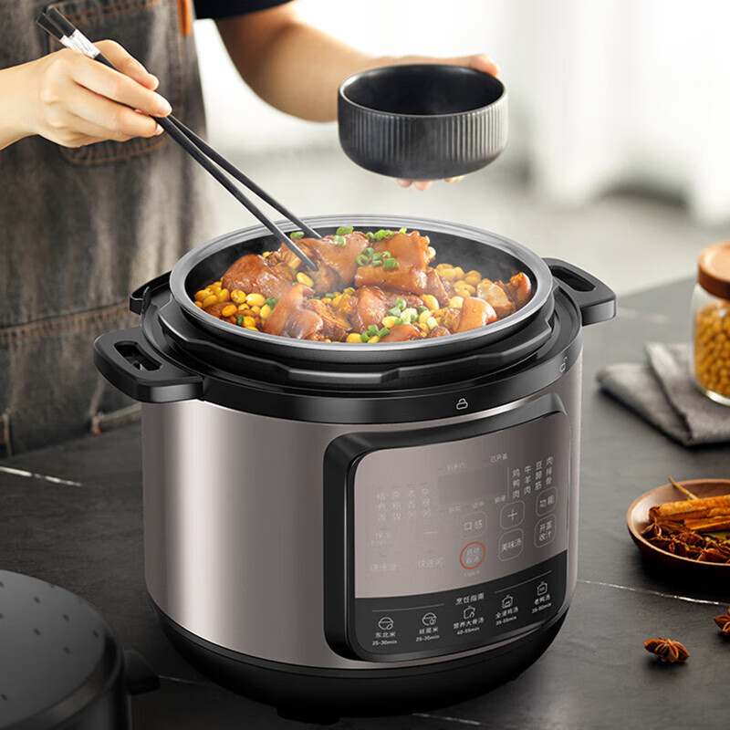 九阳 Y-50H108 电压力煲5L 摩卡棕高清大图