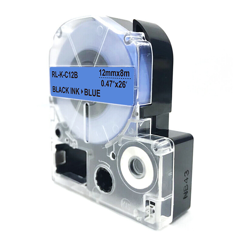 扬帆耐立(YFHC) 锦宫SC12B标签色带(蓝底黑字/12mm) 适用SR230C/230CH/530C/550C