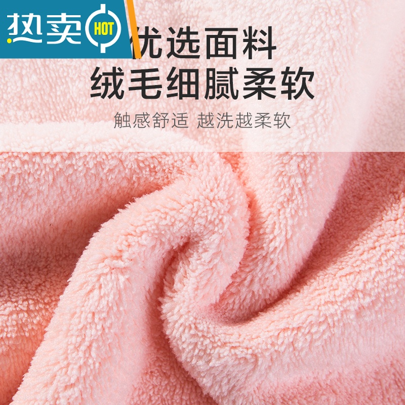 敬平干发帽女吸水速干帽干发巾2021新款可爱包头毛巾洗头帽子浴帽 [升级特厚品质款]紫色兔耳朵高清大图