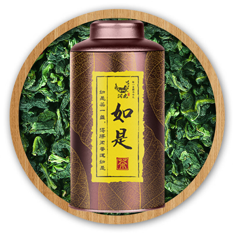 润虎乌龙茶如是铁观音清香型罐装504g