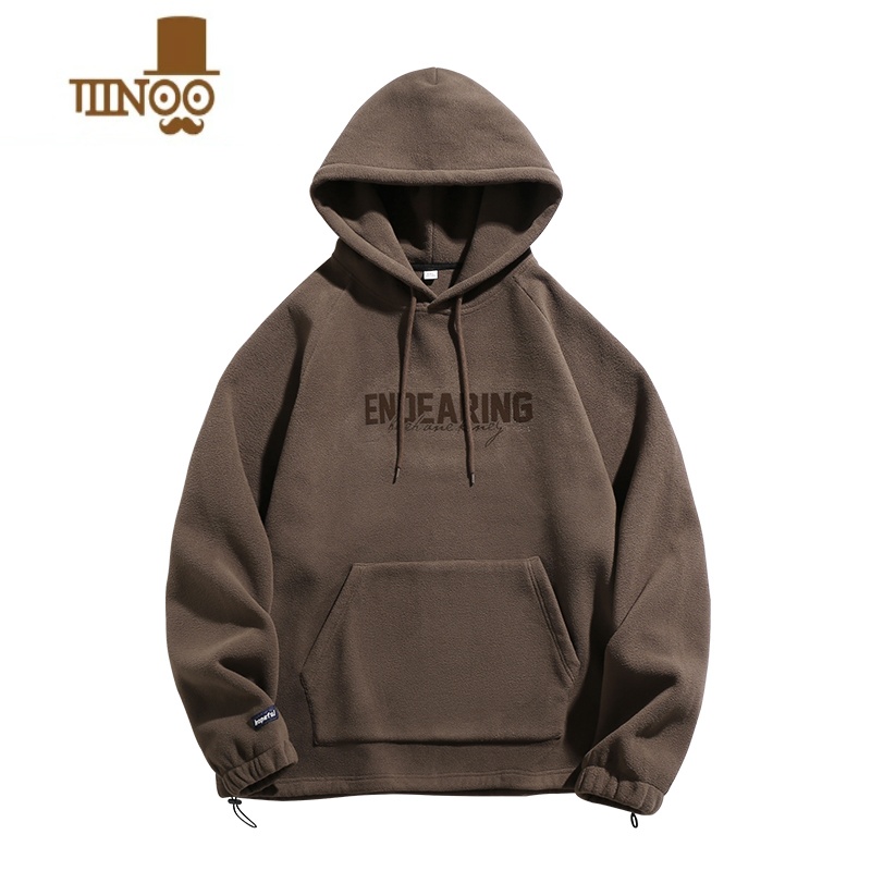 YANXU380g连帽卫衣美式字母印花男士潮牌休闲宽松上衣男外套高清大图