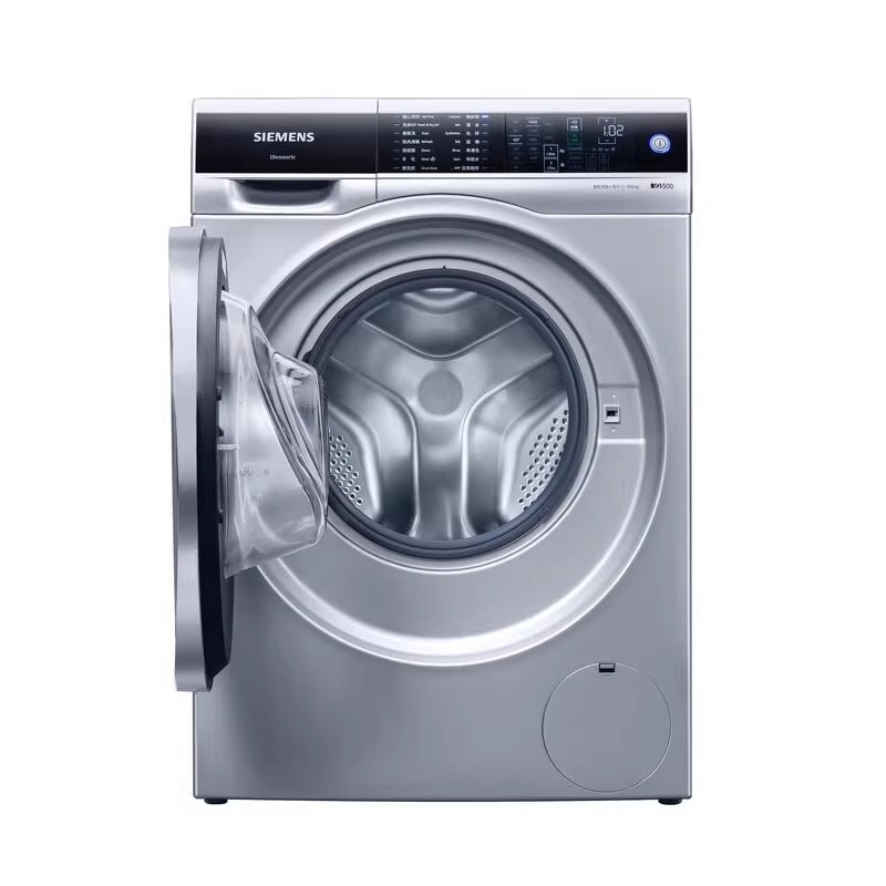 西门子WD14U6680W 10KG洗 6KG烘干 智能烘干三核动力热风清新银色高清大图