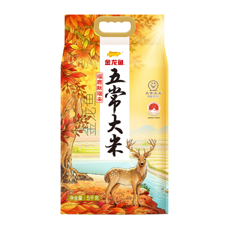 金龙鱼 五常大米 福鹿献瑞 5KG高清大图