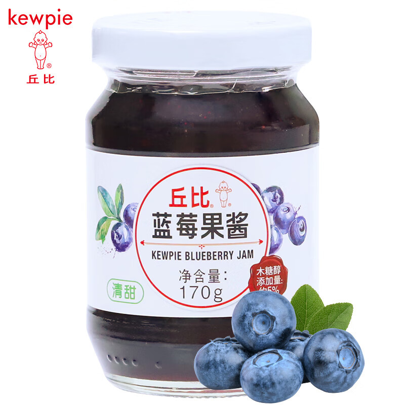 丘比(KEWPIE)蓝莓果酱170g 早餐面包水果酱 蛋糕酸奶冰淇淋DIY烘焙原料食材