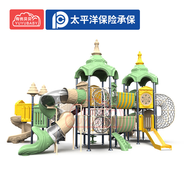 有优贝贝儿童户外游乐设备组合滑梯宫殿系列卡通滑滑梯钻笼玩具幼儿园设施高清大图