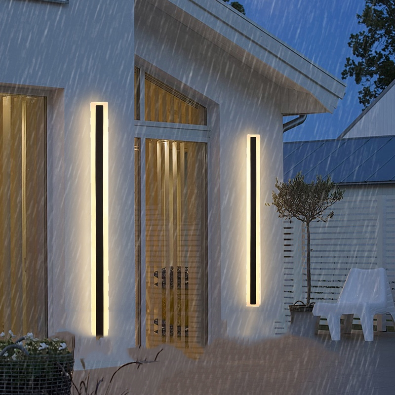户外led壁灯长条极简室外庭院灯温特雷特简约现代过道走廊工程线条灯