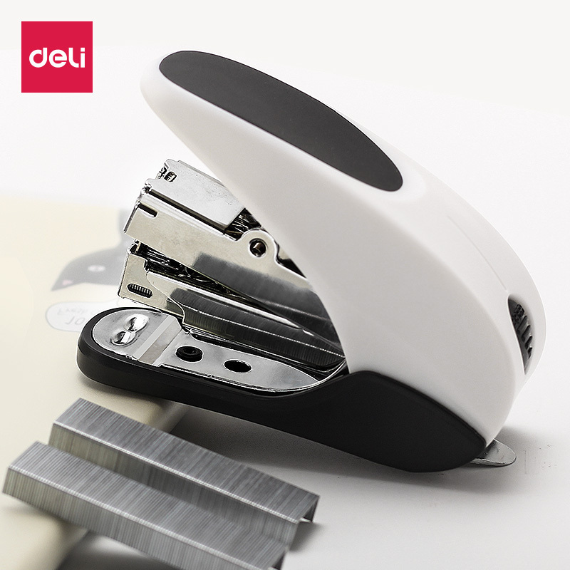 得力deli迷你订书机0370自带启钉器订书器12号针办公文具24626620张