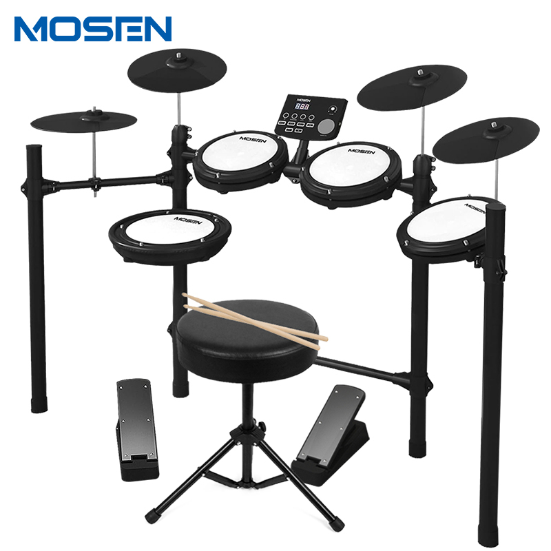 莫森(MOSEN)电子鼓MS-160K 入门升级款电子鼓电鼓便携儿童练习演出爵士鼓通用电架子鼓+配件大礼包