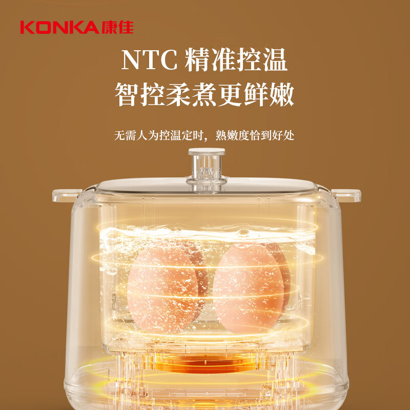 康佳煮蛋器 蒸蛋架+钢碗+蒸笼KZDQ-0303-W高清大图