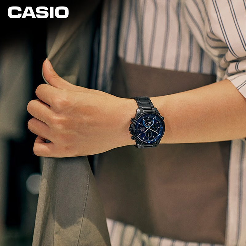 卡西欧（CASIO) EDIFICE EFS-S590YD系列 商务男表防水男士手表=