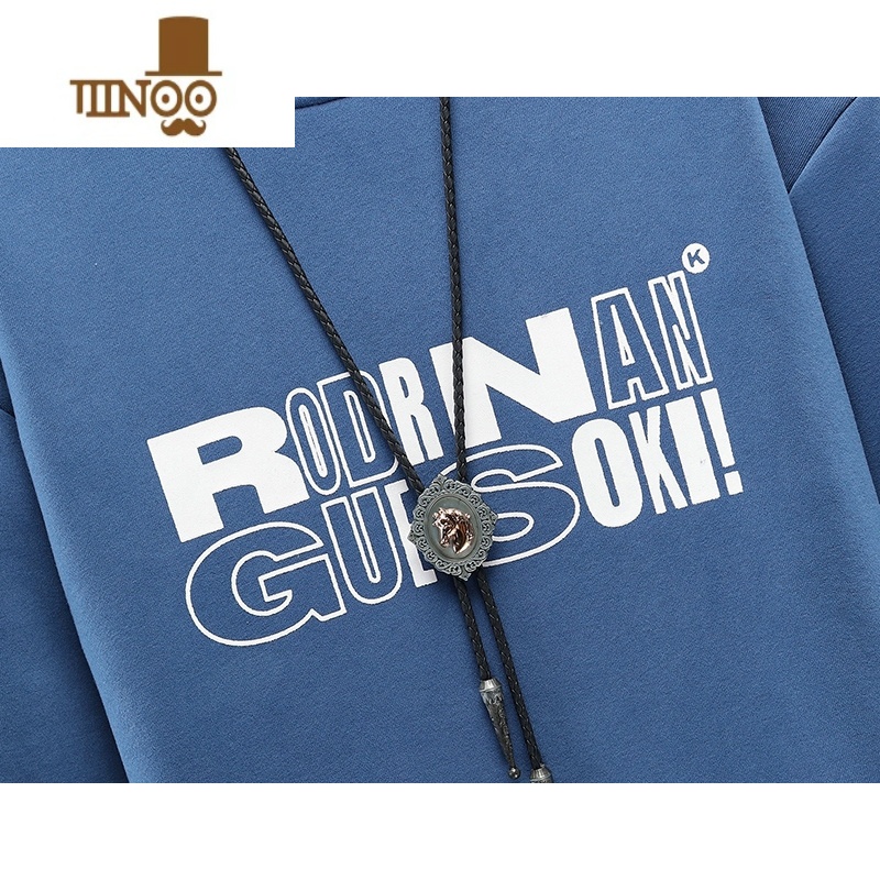 YANXU青少年加绒卫衣男冬季加厚带绒半高领打底衫学生宽松保暖冬装厚绒高清大图