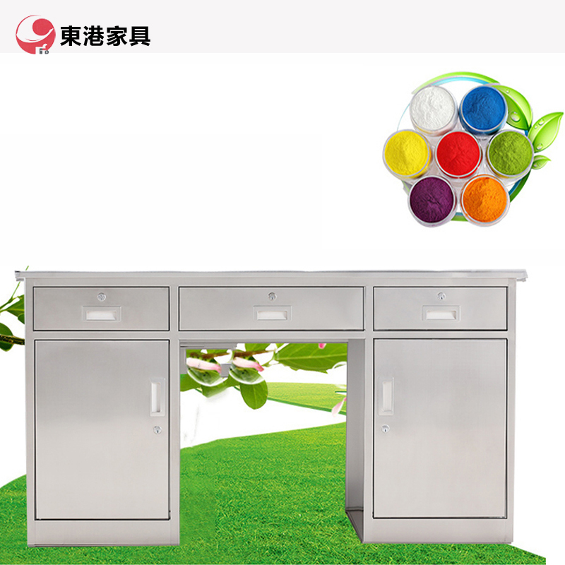 东港家具 不锈钢五斗办公桌,电脑桌,铁皮办公桌,车间工作台,医疗操作台,实验室,职员桌可定制