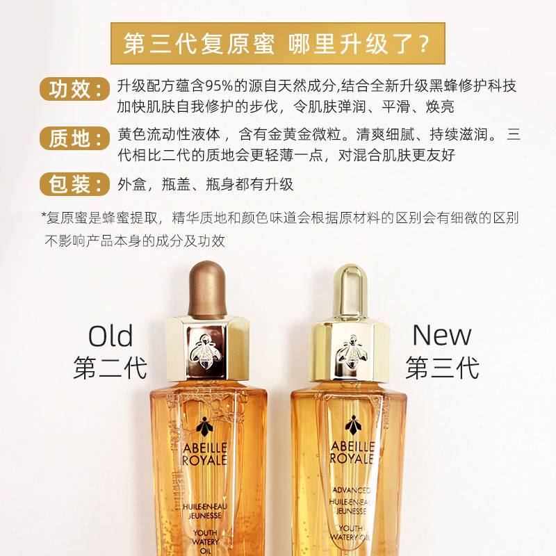 娇兰Guerlain 帝皇蜂姿复原蜜精华液50ml 抗老修护滋润保湿高清大图
