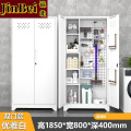 锦北清洁柜拖把扫帚吸尘器保洁柜杂物收纳柜80cm宽洞洞板+站脚白色