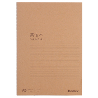 齐心 C4146 牛皮纸系列英语缝线本 A5 50张