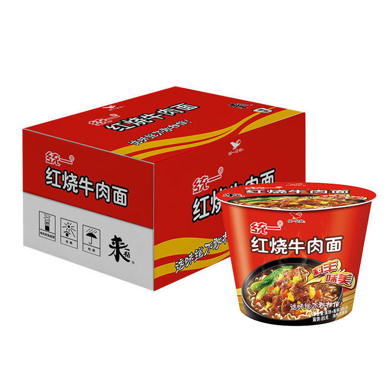统一 红烧牛肉方便面 12桶/箱 A708 44295
