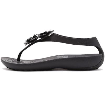 Crocs卡骆驰女鞋新款瑟琳娜闪亮运动人字凉鞋205600-060