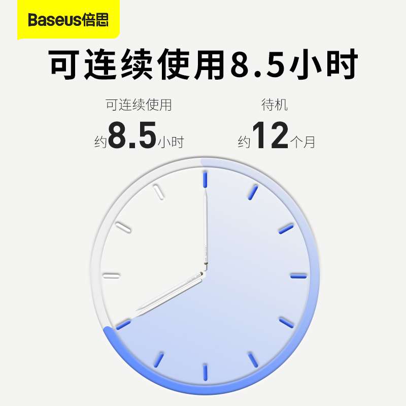 倍思apple pencil电容笔ipad触控笔防误触适用苹果一代2代ipadpencil触屏笔ipencil二代pro