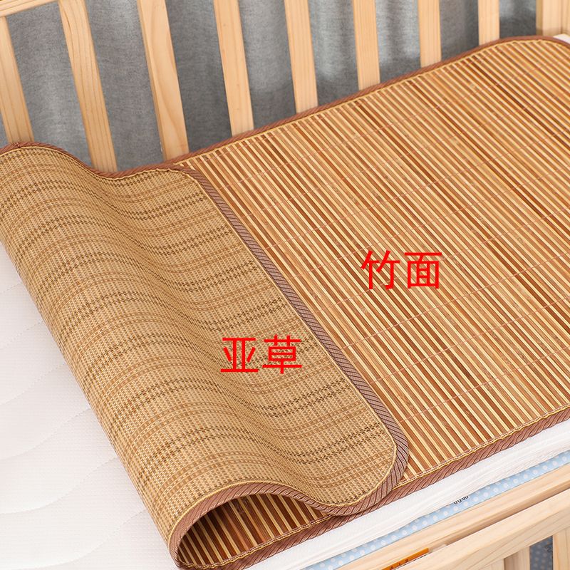 儿童凉席双面幼儿园午睡专用竹席婴儿床席单人学生宿舍席子高清大图