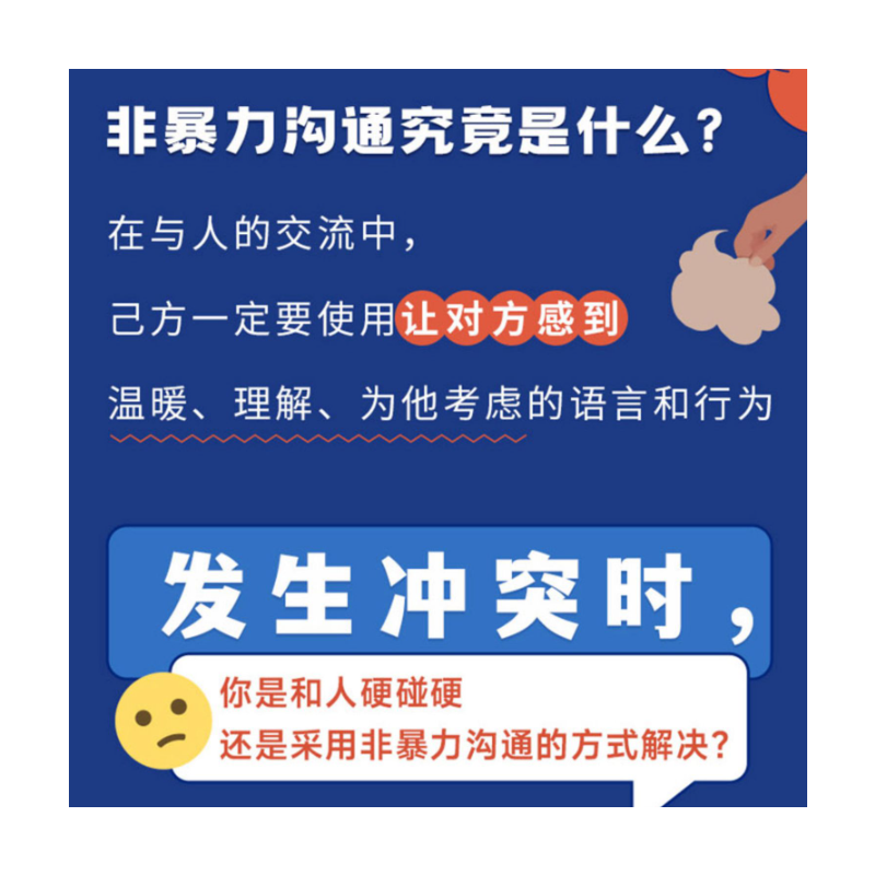 [正版]非暴力沟通说出你想说的话解决任何冲突的沟通定理沟通的艺术口才训练沟通技巧与人际交往指南沟通技巧书籍 书店书籍
