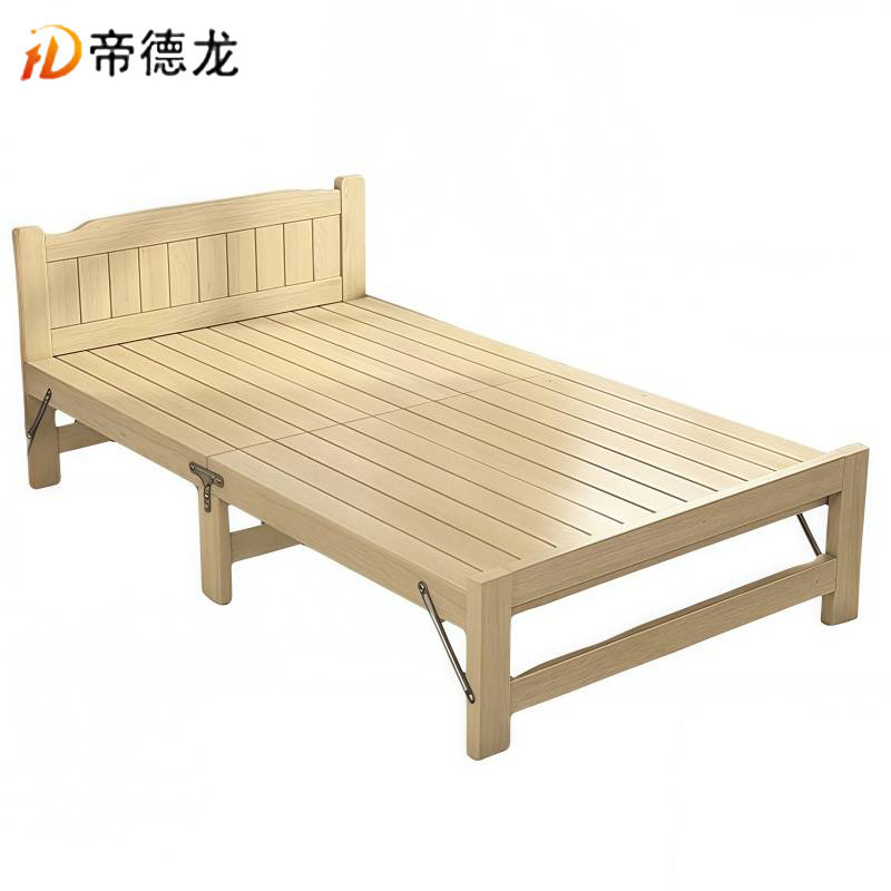 帝德龙实木折叠床办公室便携午睡床ZC6 1950*800*350mm高清大图